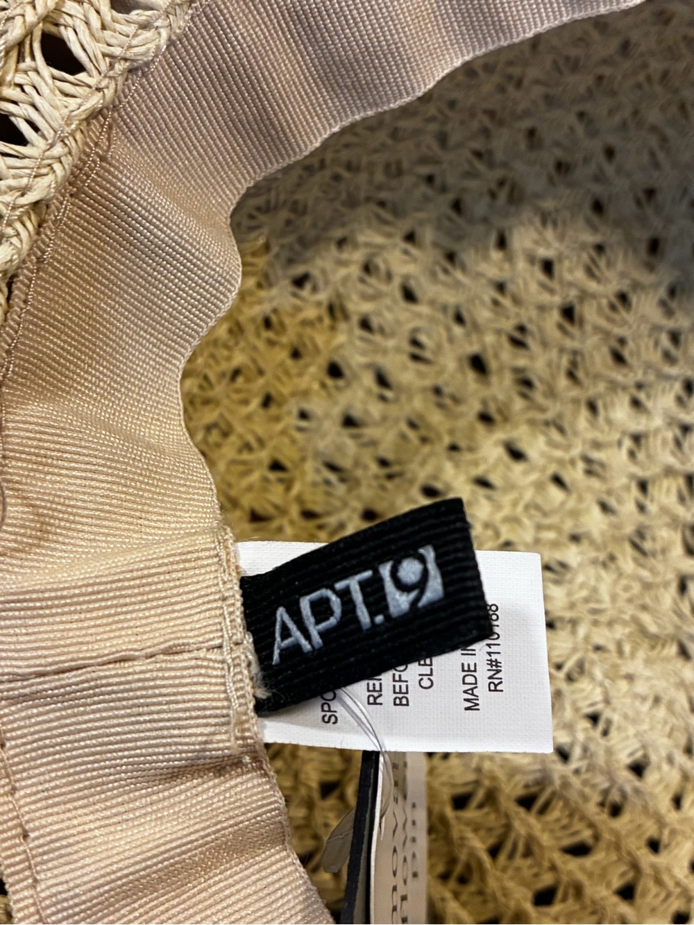 Apt. 9 Women’s Straw Sun Hat with Gold Trim and Flower Accent, NWT - Picture 5 of 10